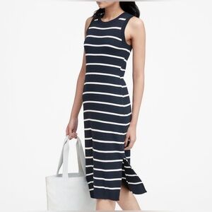 Banana Republic Stripped Sleeveless Dress